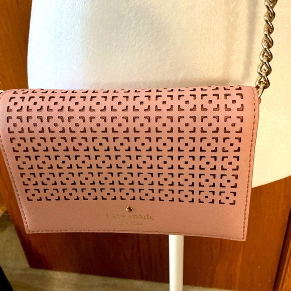 Kate Spade New York Cedar Street Perforated Cami Crossbody in Pink BNWOT - Picture 3 of 9